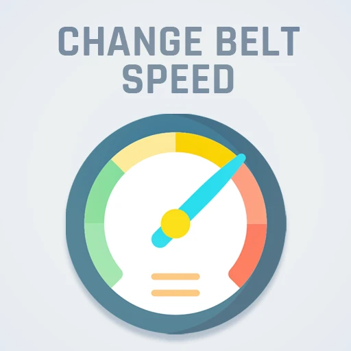 Change the speed of every belt Logo