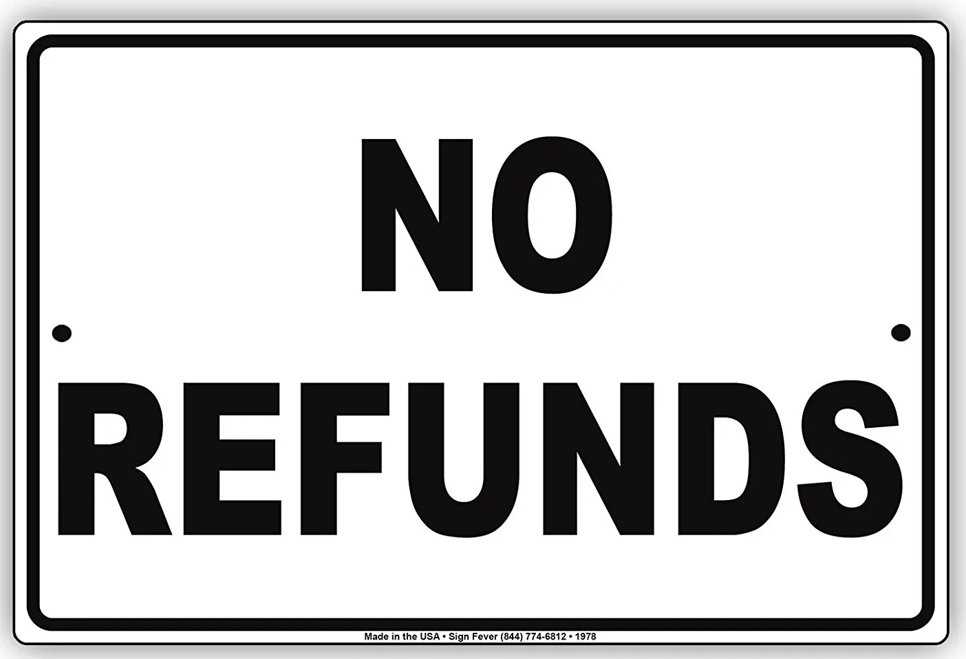Logo for No Refunds