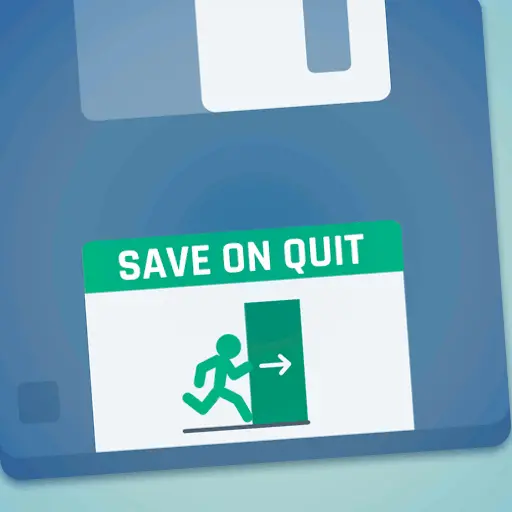 Logo for Save On Quit