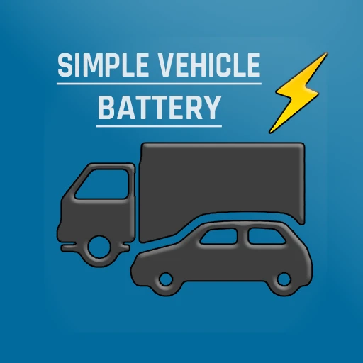 Simple Vehicle Battery Logo