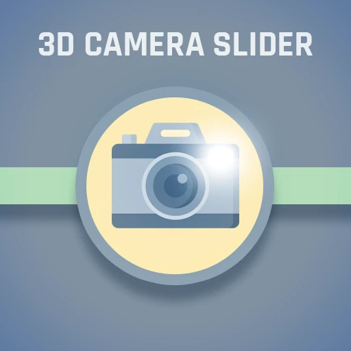 3D Camera slider. Logo