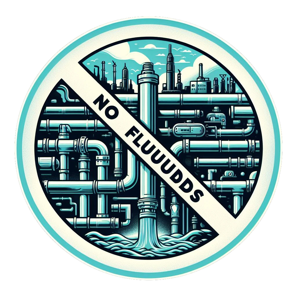 No fluids in the game Logo