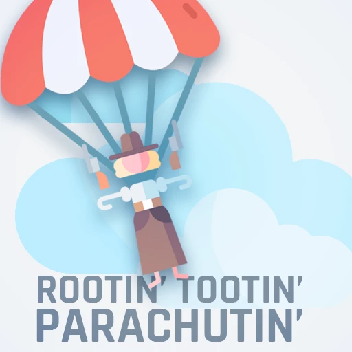Logo for Rootin' Tootin' Parachutin'