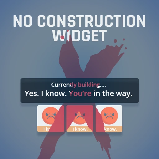 Logo for No Construction Widget