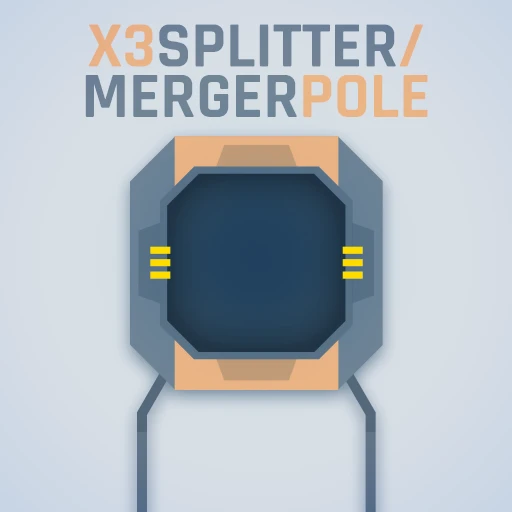 X3 Splitter / Merger Pole [MP] Logo