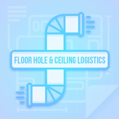 Floor Hole Ceiling Logistics U6 Logo